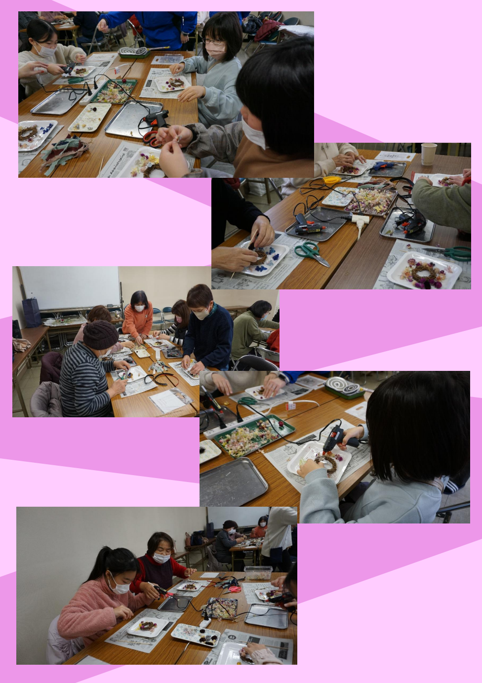 TORITAI ワークショップでドライフラワーリース作りを行いました！ | 鳥取県立鳥取産業体育館・鳥取県営鳥取屋内プール